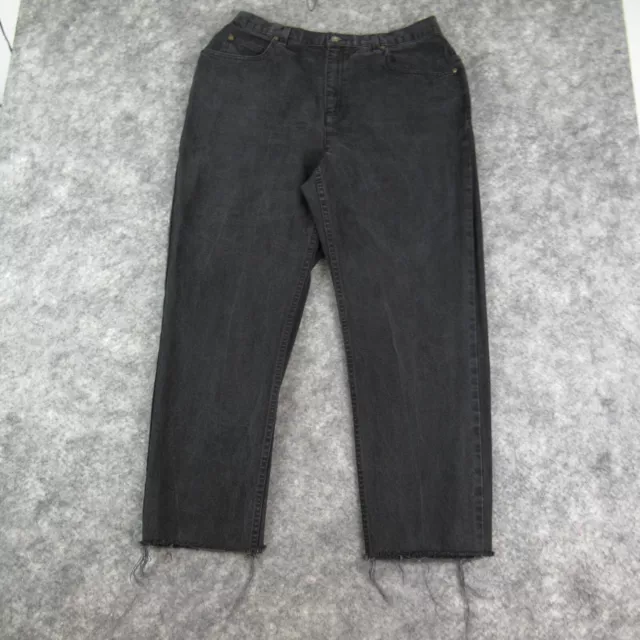 Liz Claiborne Jeans Womens 16 Black Have To Have Classic Fit Faded Dark Denim