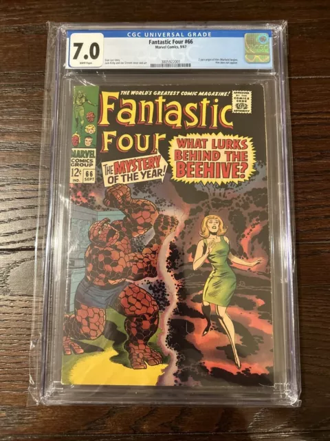 Fantastic Four #66 (Marvel 1967) CGC 7.0 White Pages WP Origin of HIM (Warlock)