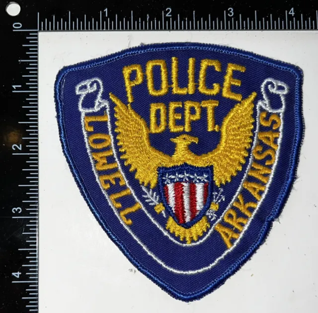 VINTAGE OBSOLETE Arkansas AR Lowell Police Department Patch