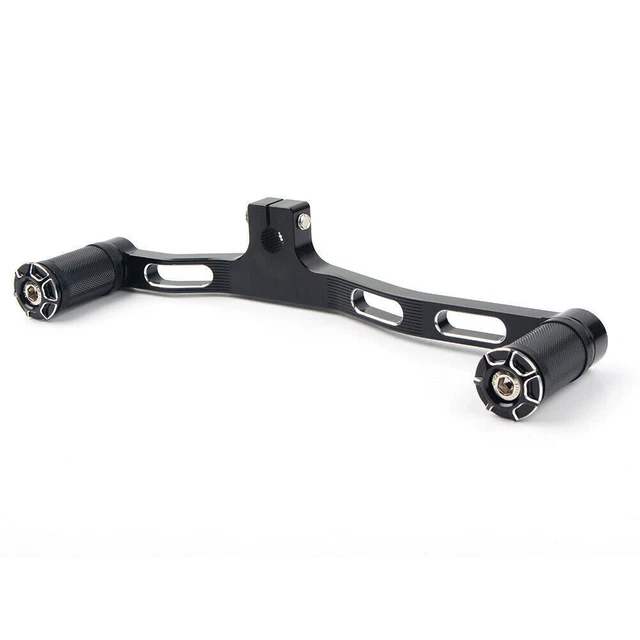 Leva cambio anteriore posteriore nera per Harley Dyna 1991-17 FXD con comando centrale