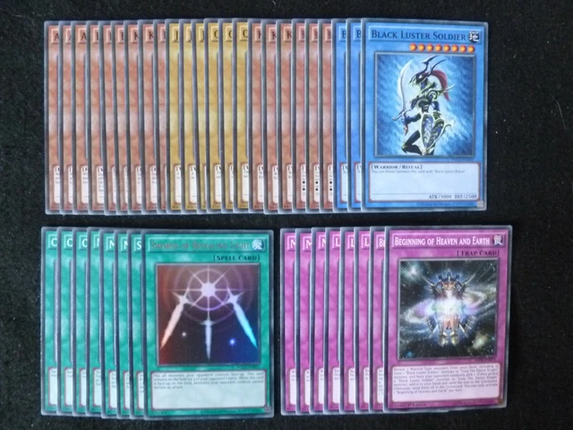 Yu-Gi-Oh 40 Card Black Luster Soldier Deck  *Ready To Play*