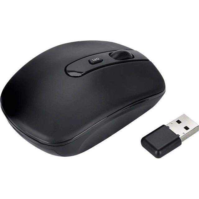 Renkforce Silent Souris radio optique noir 4 Boutons 1600 dpi molette intégrée