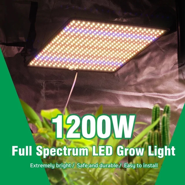 GEWÄCHSHAUS LAMPE CANNABIS Hanf Aufzucht Licht 230V 1200 Watt Grow LED