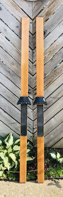 Nordic Track Pro Achiever Skier Machine Replacement Ski Set w/ Foot Straps Guc