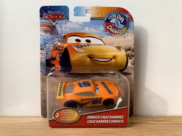 Disney Cars Pixar Color Changers Dinoco Cruz Ramirez Farbwechsel Mattel 1:55