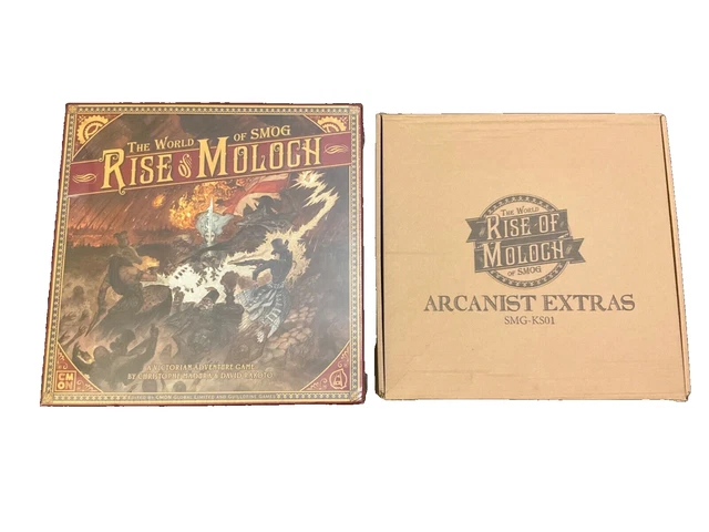 CMON THE WORLD of SMOG: Rise of Moloch and Arcanist Extras CMON THE WORLD of SMOG: Rise of Moloch and Arcanist Extras