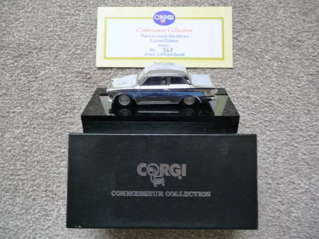 Corgi Connoisseur Collection Ford Cortina Chrome Plated **RARE** MIB COA