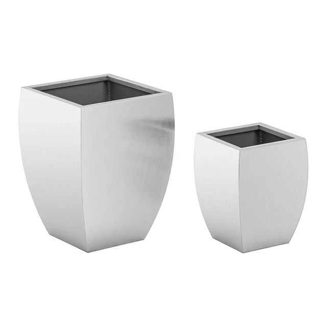 Pots de fleurs Lot de 3 Pot de fleur Inox Conique / arrondi