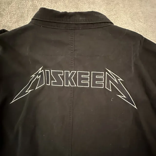 Metallica Original Miskeen Art Jacket Mens 3XL Black Coat Embroider Pockets OOAK