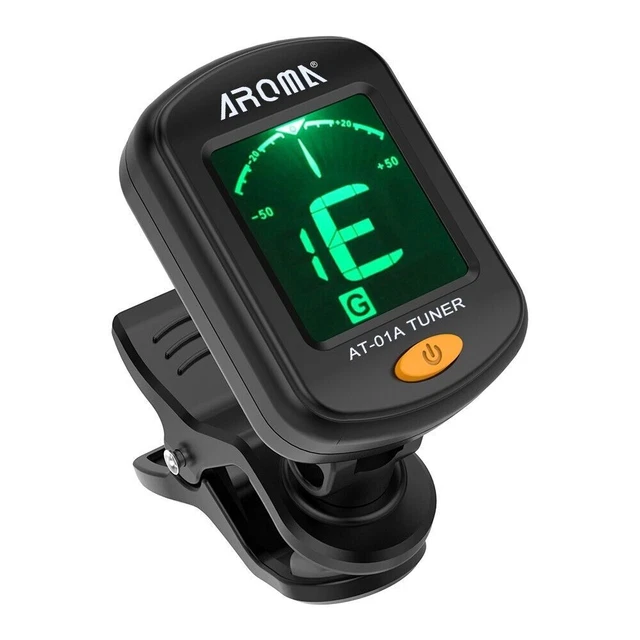 Rotatable LCD Electric Clip-on Tuner  for Chromatic Guitar Bass Ukulele Violin