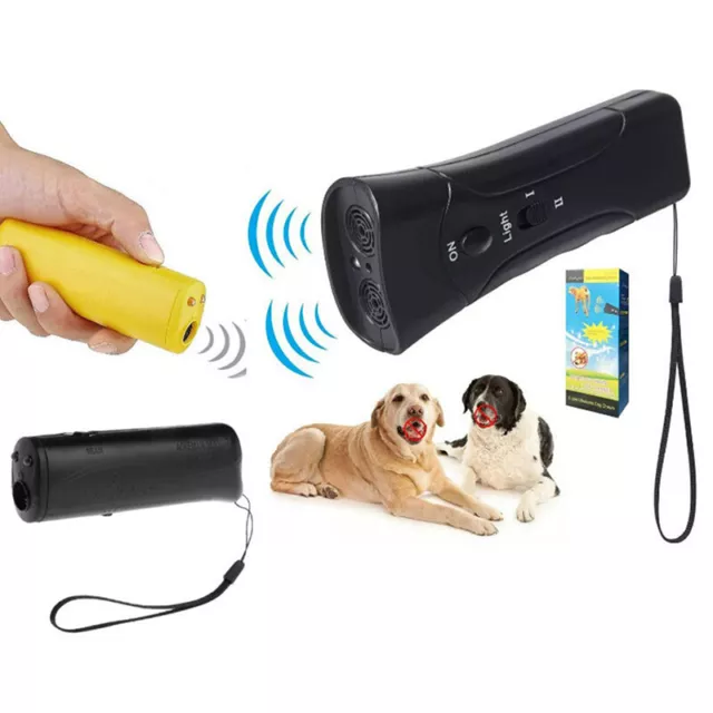 LED Ultrasonic Antibarking Device Ultrasonic Pet Dog Repeller Anti Barking -wf