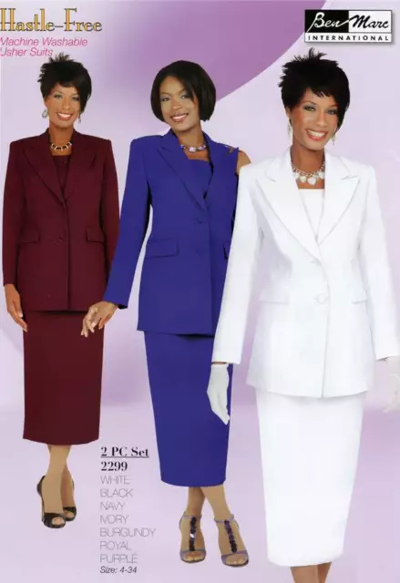 Ben Marc 2299 Woman's Church Usher Suit