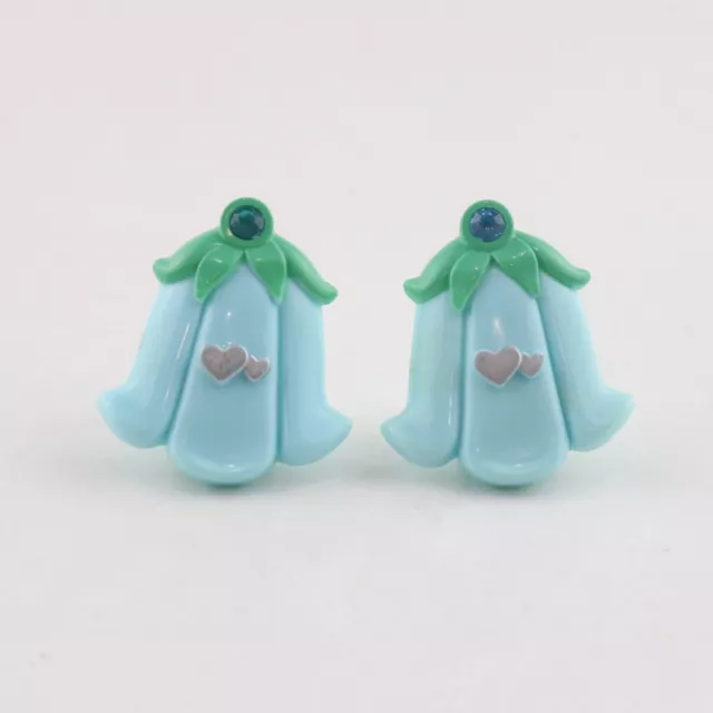 POLLY POCKET 1992 Magic Wishing Bell BLUE earrings COMPLETE