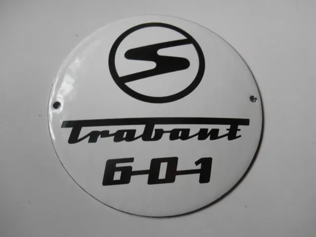 Trabant 601  Oldtimer Logo Email Werkstatt Garagen Schrauber Schild DDR Ostalgie