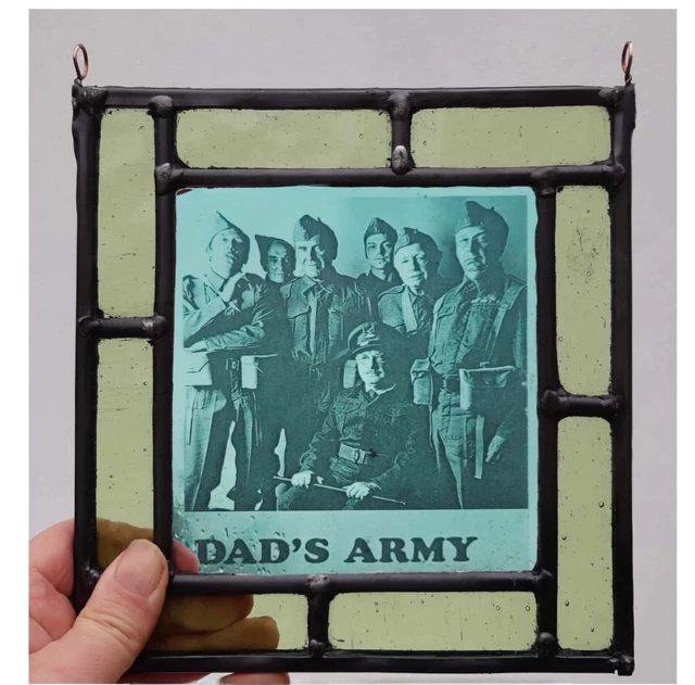 DADS ARMY STAINED Glass traditionally made suncatcher panel classic