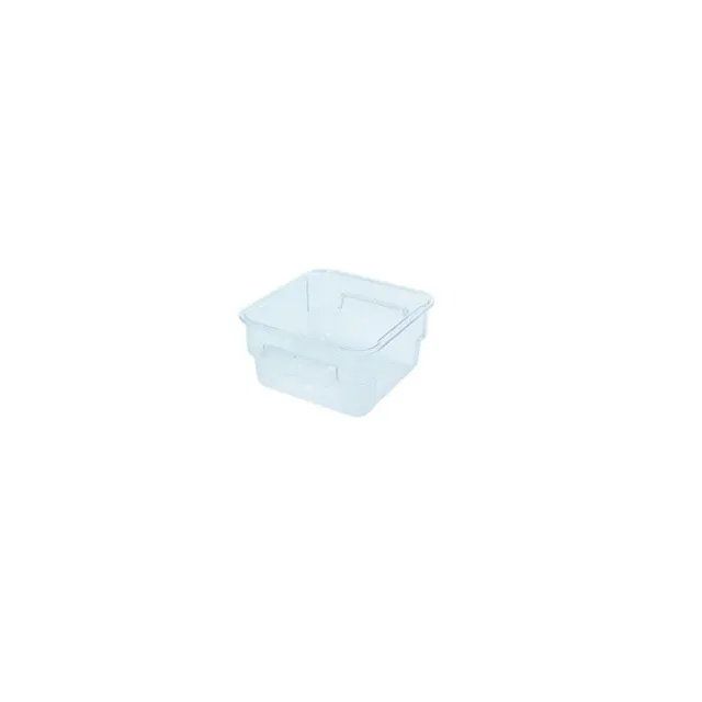 FOOD STORAGE CONTAINERS with Green Lids Stackable Square Plastic Tub Airtight