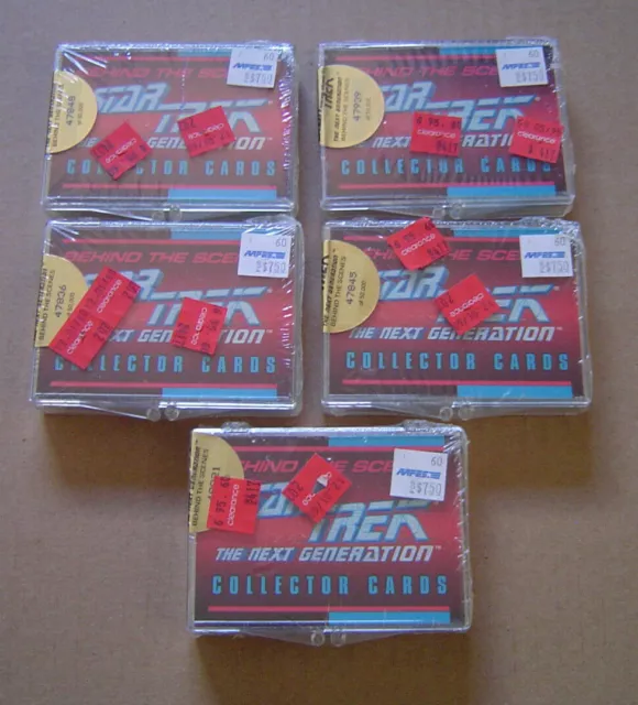 1993 Star Trek the Next Generation Behind the Scenes Factory Sealed Set Lot 5 1993 Star Trek the Next Generation Behind the Scenes Factory Sealed Set Lot 5