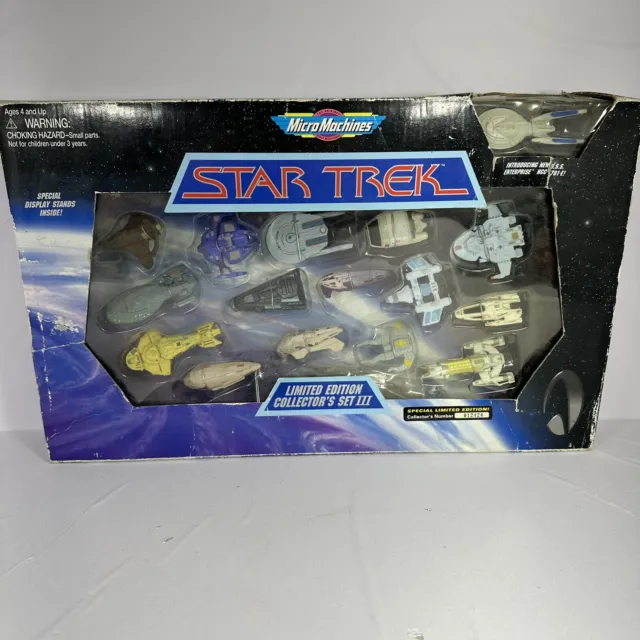 Vintage New Sealed Micro Machines Star Trek Limited Edition Collectors Set 3