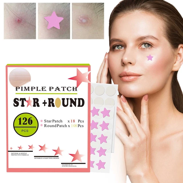 Pegatinas para eliminar el acné parche facial para espinillas para acné corrector facial