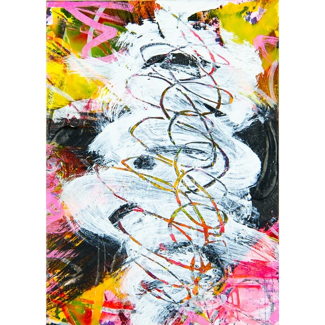 ORIGINAL PAINTING ACEO Miniature OOAK rare Art unique Real abstract No ...