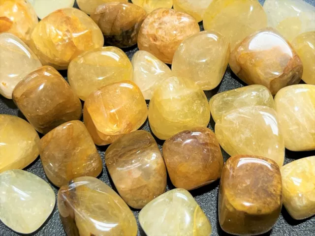 Tumbled Golden Healer Quartz (1/2 Lb) 8oz Bulk Wholesale Lot Half Pound Polished