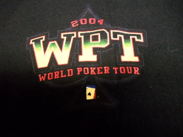 World Poker Tour 2004 shirt Large Texas Hold'em WPT