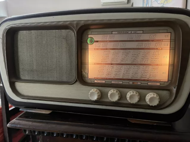 radio d'epoca a valvole funzionanti