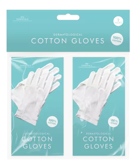 2 X Dermatologische Handschuhe Aus 100 % Baumwolle Trockene Haut Ekzem Salben Creme Absorption 2
