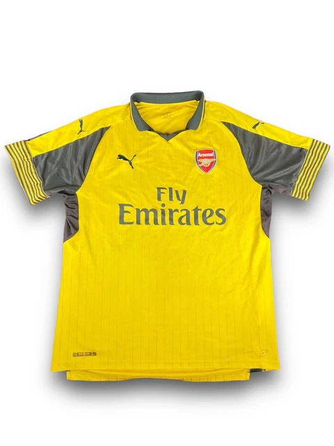 ARSENAL 2015 2016 YELLOW Away Football Shirt Top Kit Jersey Puma Size Large 30.00 PicClick UK