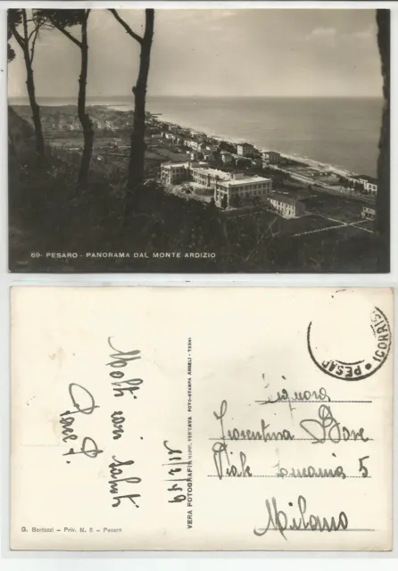 PESARO-URBINO (006) - PESARO Panorama dal Monte Ardizio - FG/Vg 1949