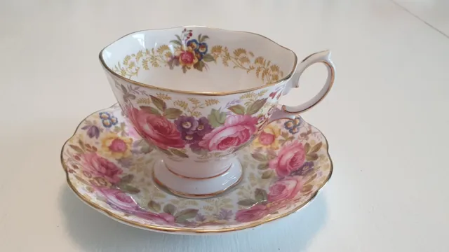 Royal Albert Serena  Teacup and Saucer bone china Reg No 839329