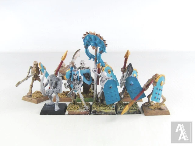 Commission 8 Cavaliers Squelette Lanciers Khemri - Warhammer The Old World - Peints