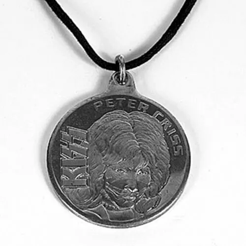 KISS JEWELRY - COIN NECKLACE - PETER - on 20cm ROPE - USA 2000 - W285403