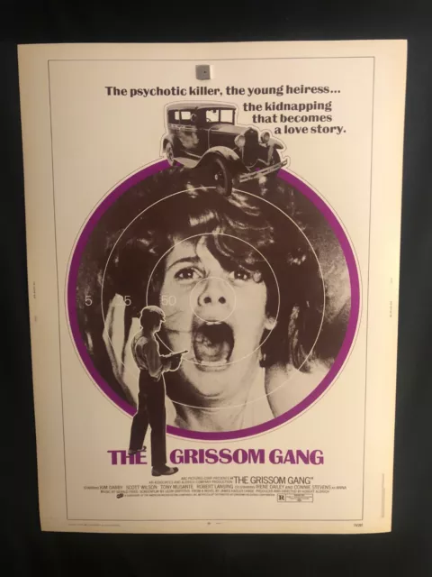 THE GRISSOM GANG 1971 30x40 Movie Poster Mob Mobster Gangster Robert ...