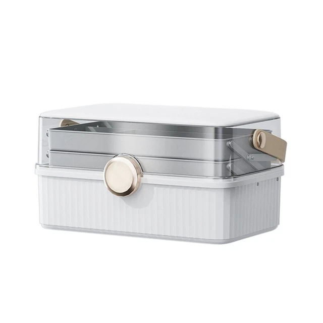 Boîte De Rangement Compacte Pour Cosmétiques Et Cartes Kpop - Organiseur Bureau Blanc, 3 Tailles