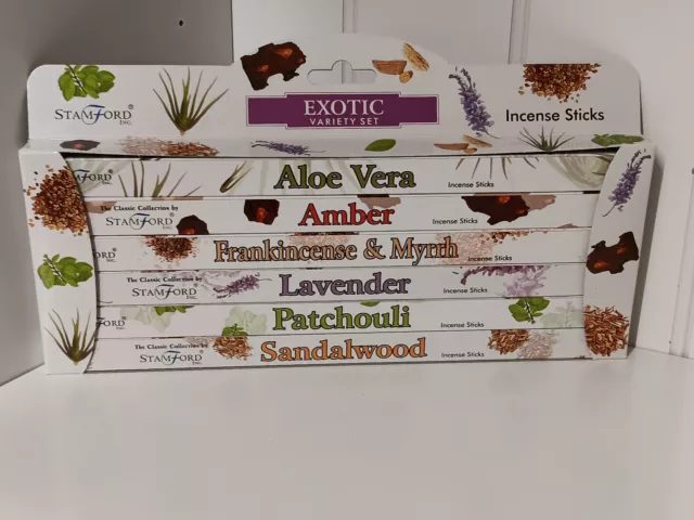 StamFord Räucherstäbchen " Exotic ",  6 Sorten, je 20 Stück