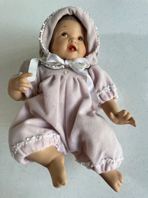 VTG 90s Ashton-Drake Galleries Porcelain Baby Doll 12" "My First Tooth" Signed