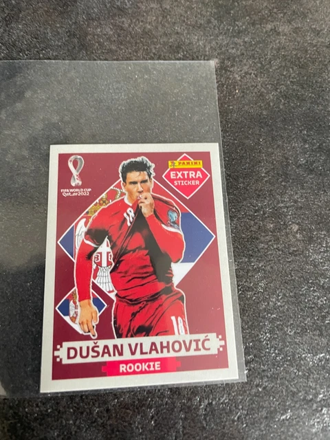 Panini Extra Dusan Vlahovic GOLD - Qatar 2022 - Edition Limitée - Neuf