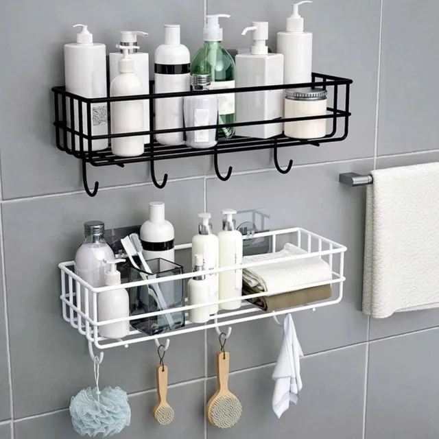  mDesign - Estantería vertical de 3 niveles para baño,  organizador de almacenamiento de metal decorativo con 3 cestas para guardar  y organizar toallas de baño, jabón de manos, artículos de aseo