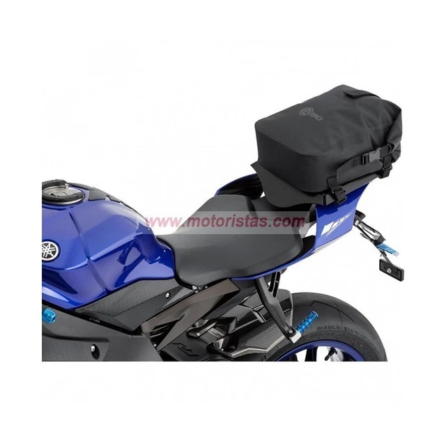 Bolsa Impermeable Para Moto Con Barra Sissy Y Rollo De Equipaje - Craftride WPL, Negro, 50L + 8L