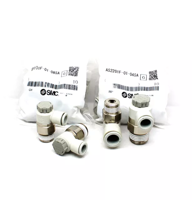 1Bag/10pcs SMC AS2201F-02-04SA Pneumatic Components SMC Speed regulating