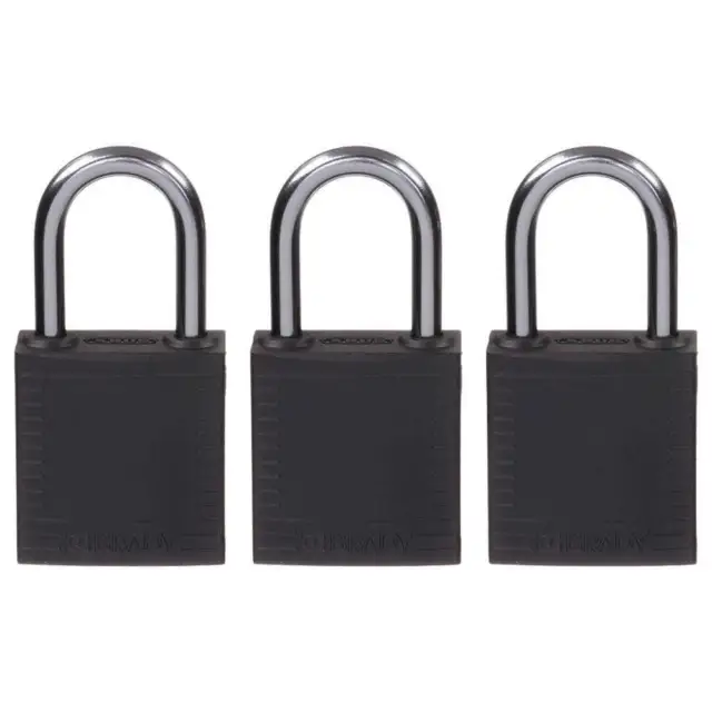 Brady Alike Keyed Safety Lockout Padlocks 118969 (Pack of 3)