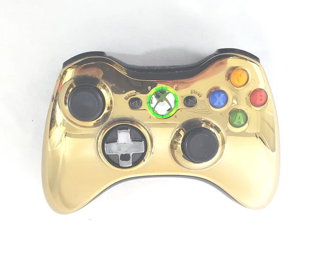 XBOX 360 Wireless Controller Chrome Gold OEM TESTED XBOX 360 Wireless Controller Chrome Gold OEM TESTED
