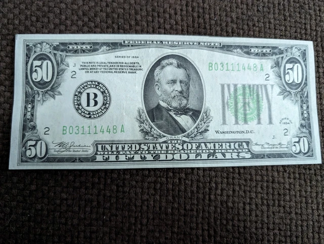 Reproduction 1934 $1000 Bill – Boston Federal Reserve Note – Uncirculated Copy