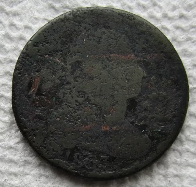 1803 1C BN Draped Bust Large Cent Rare Early Date Type Coin Full Date Corroded