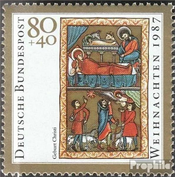 RFA (FR.Allemagne) 1346 (édition complète) neuf 1987 timbre de noël