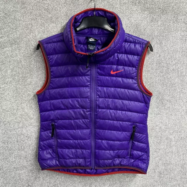 NIKE GILET WOMENS Small Medium Purple Down UK 10 Body Warmer Ladies 19.99 PicClick UK