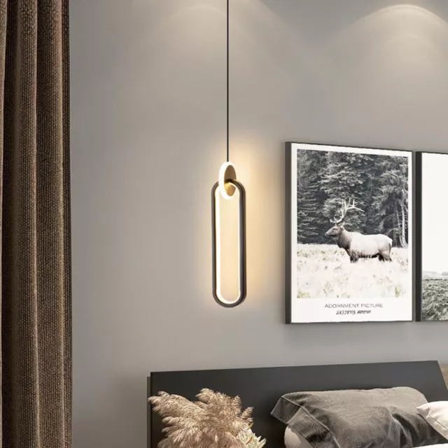 Bedroom Pendant Light LED Lamp Home Black Chandelier Lighting Bar Ceiling Lights