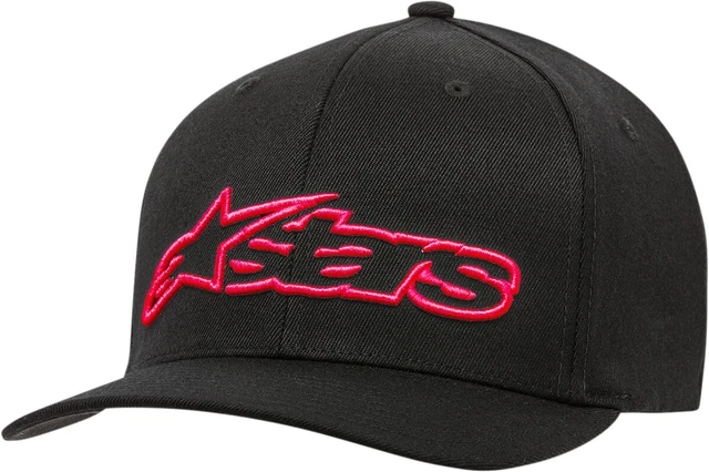Alpinestars Blaze Flexfit Hat - 1039-81005-1030-L/X Black/Red Lg-XL