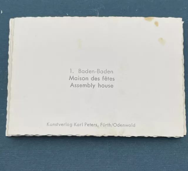 10 photos véritables Baden-Baden 10 stück echte photographie 1959 3